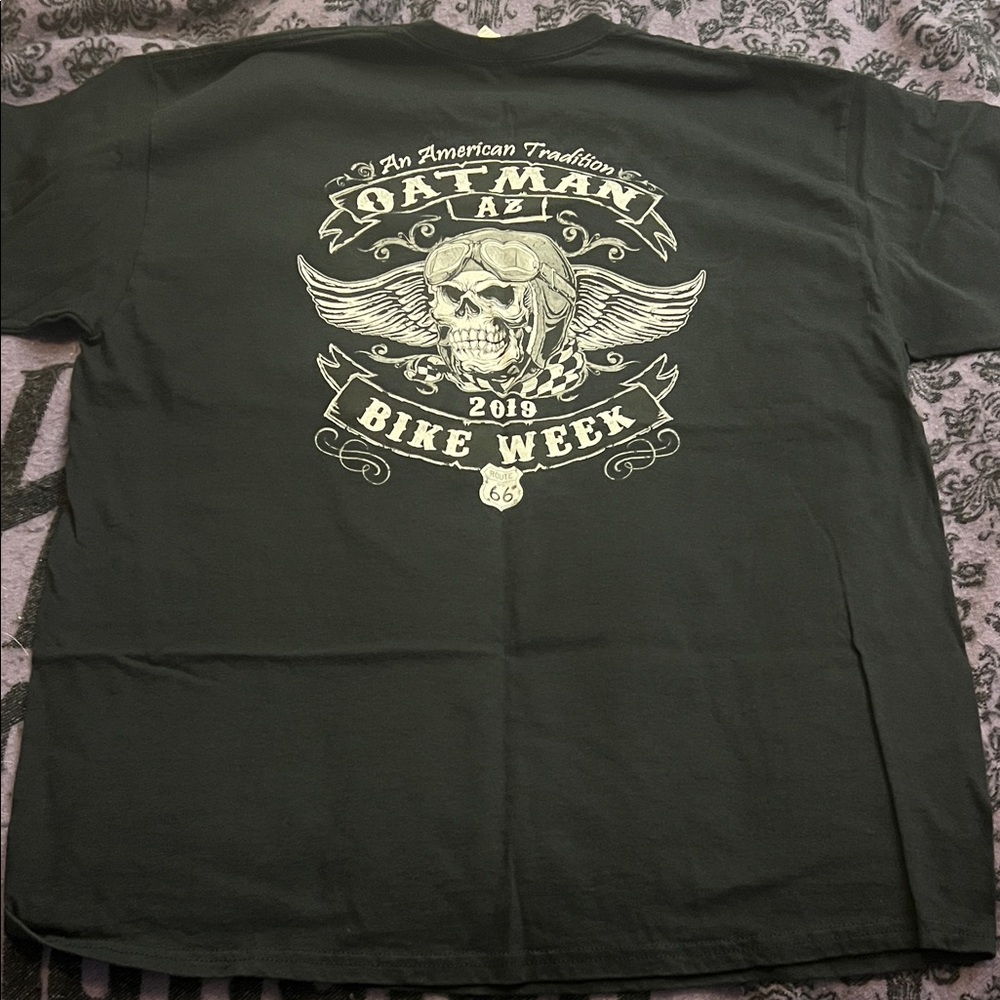 Oatman AZ Bike Week 2019 Collectors Black Graphic T-Shirt